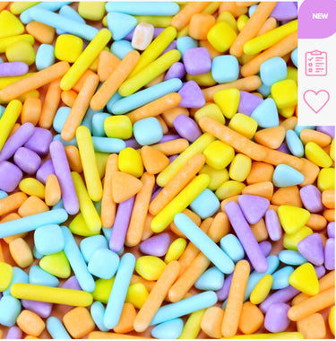 Sprinkles E Pérolas - Mix Matte Pastel PME - 60g